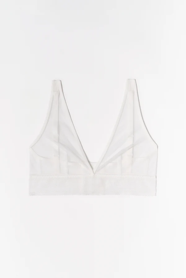 else Bare Soft Plunge Bra | Off White