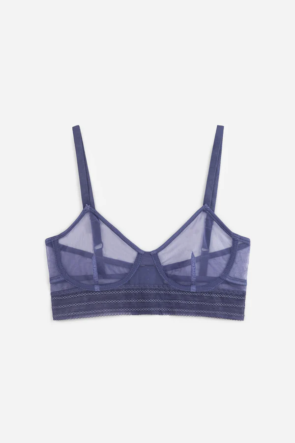 Else Bare Underwire Longline Bra | Dusk