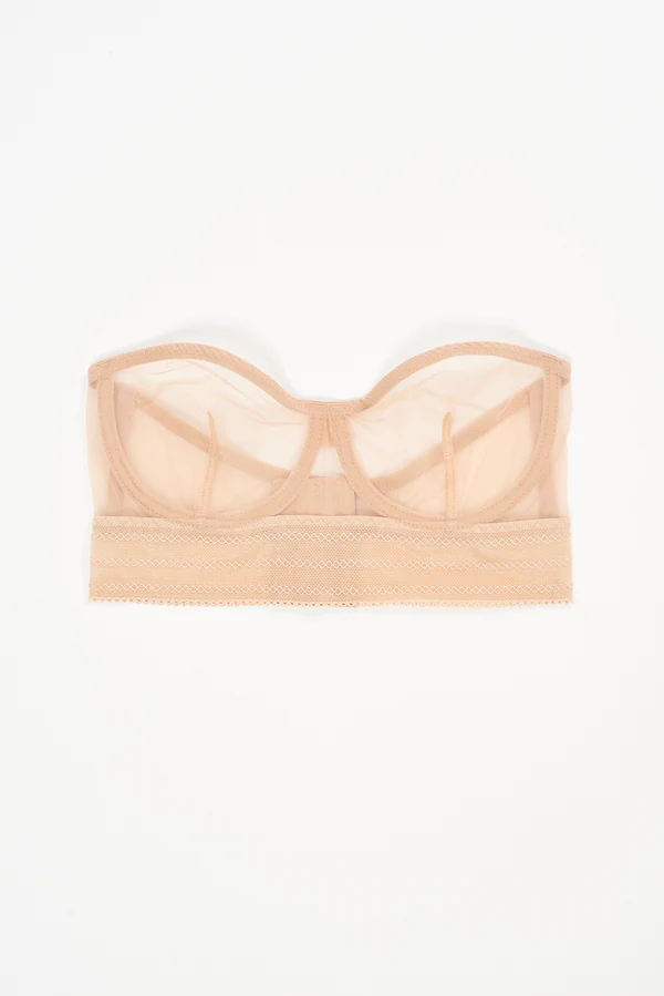else Bare Underwire Strapless Bra | Powder