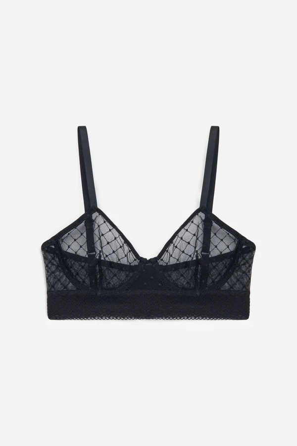 else Cosmo Underwire Longline Bra | Black