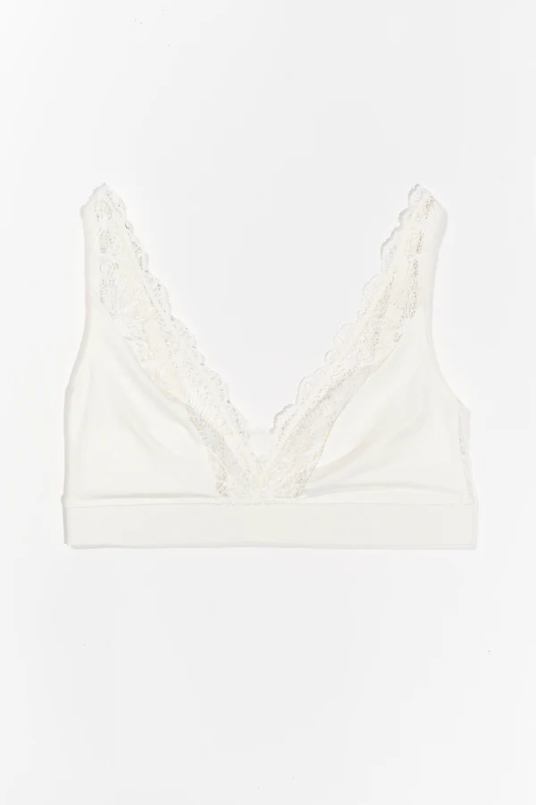 else Daphne Soft Cup Plunge Bra | Ivory