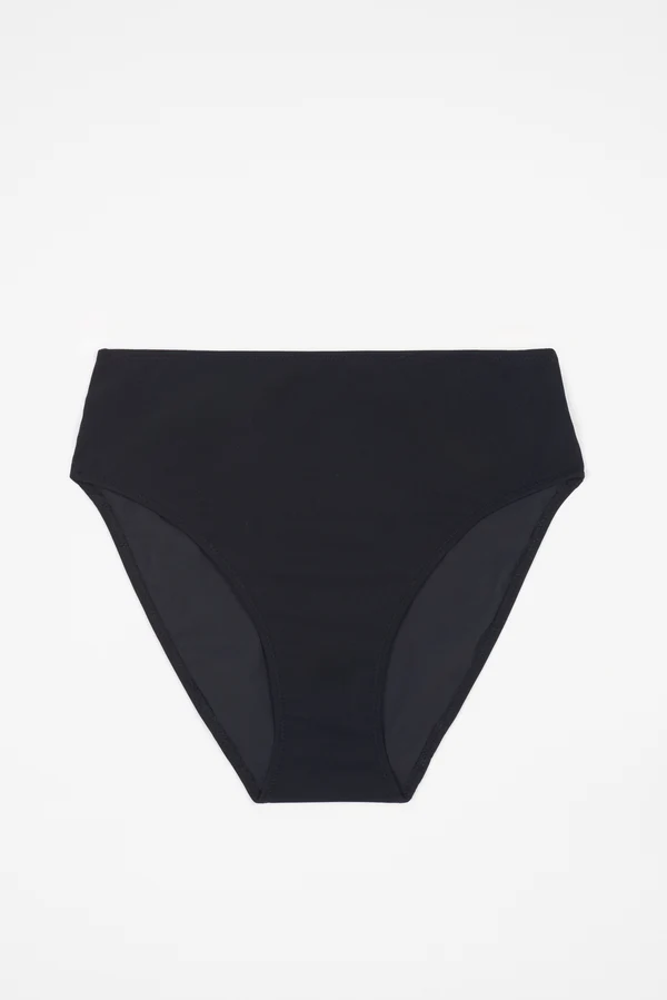 else Essential High Waist Bikini Bottom | Black