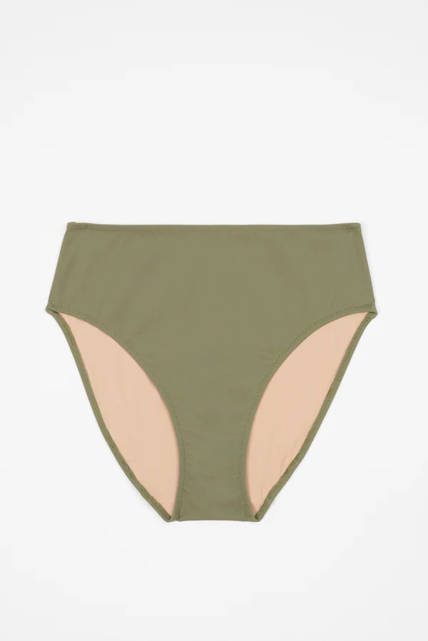 else Essential High Waist Bikini Bottom | Olive