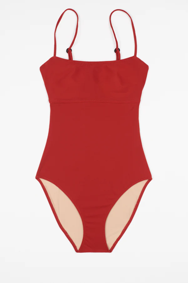 else Essential U/W Cut Out One Piece Suit | Crimson