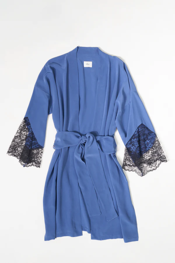 else Jasmine Robe | Lapis/Black