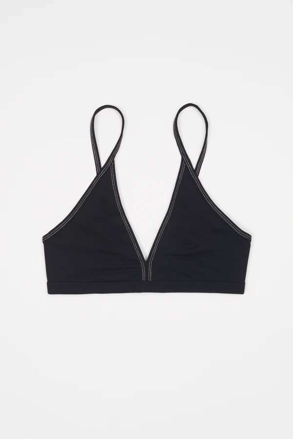 else Juliette Triangle Soft Bikini Top | Black