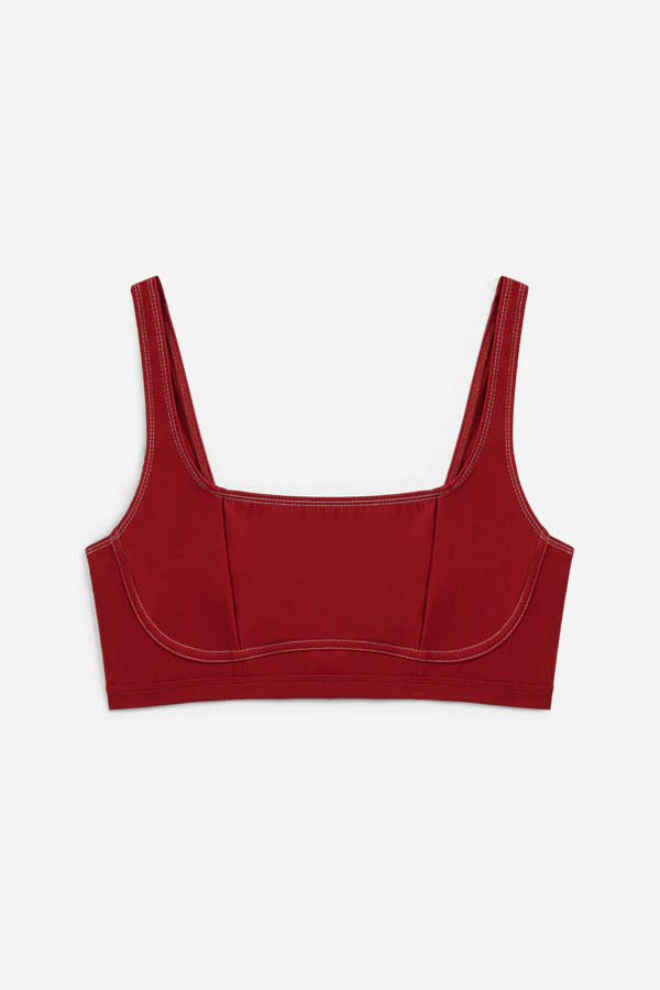 else Kelly Underwire Bandeau Bikini Top | Crimson