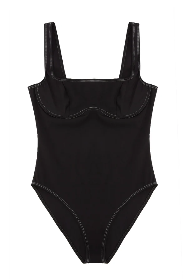 Else Kelly Underwire Bandeau One Piece Suit | Black