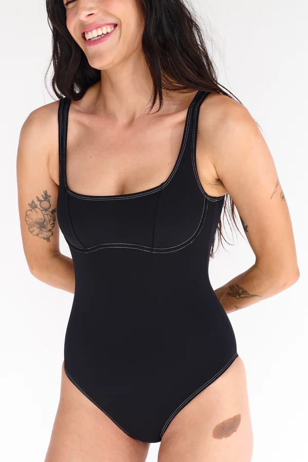 Else Kelly Underwire Bandeau One Piece Suit | Black