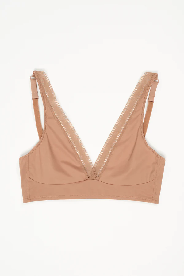 else Nano Soft Cup Plunge Bra | Bronze
