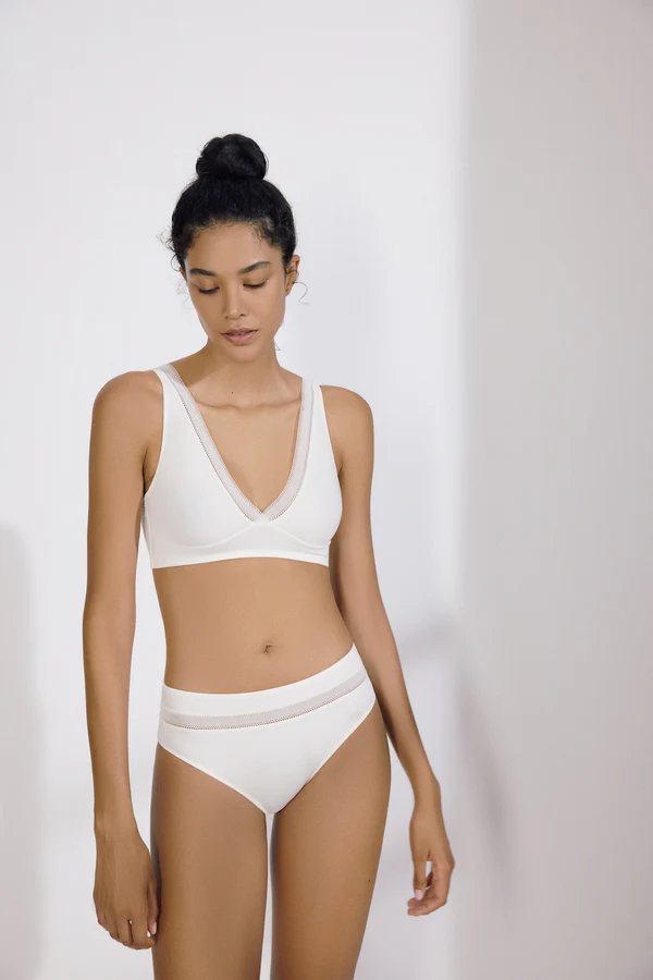 Else Nano Soft Cup Plunge Bra | Plaster