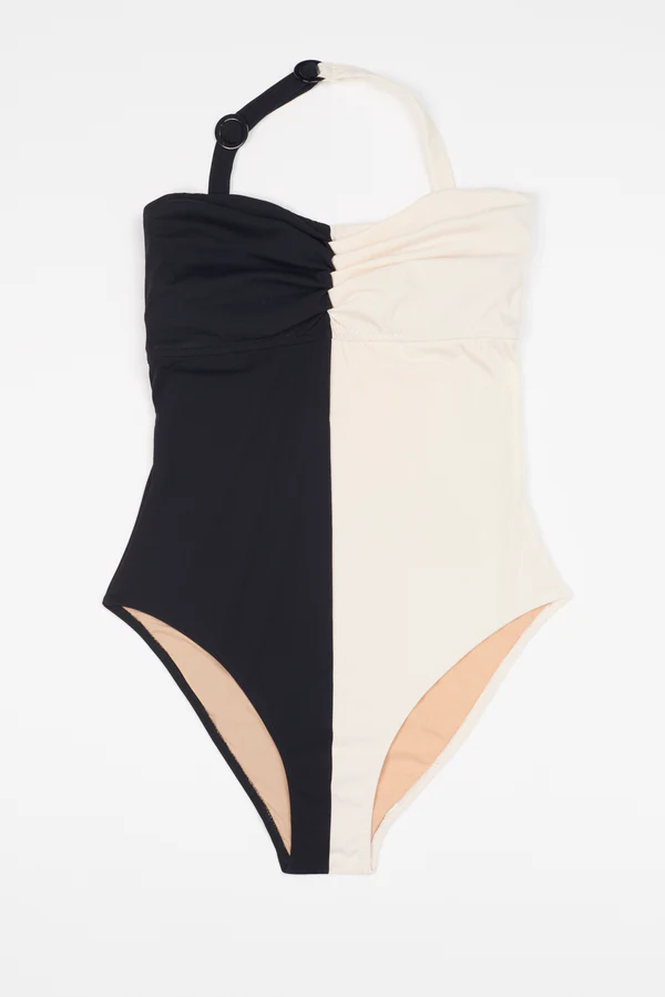 else Paros Strapless Underwire One Piece Suit | Black/Cream