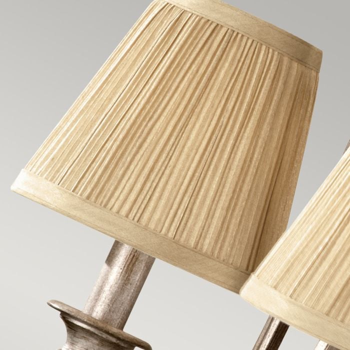 Elstead Lighting Abbey 3 Light Chandelier - Silver Sand