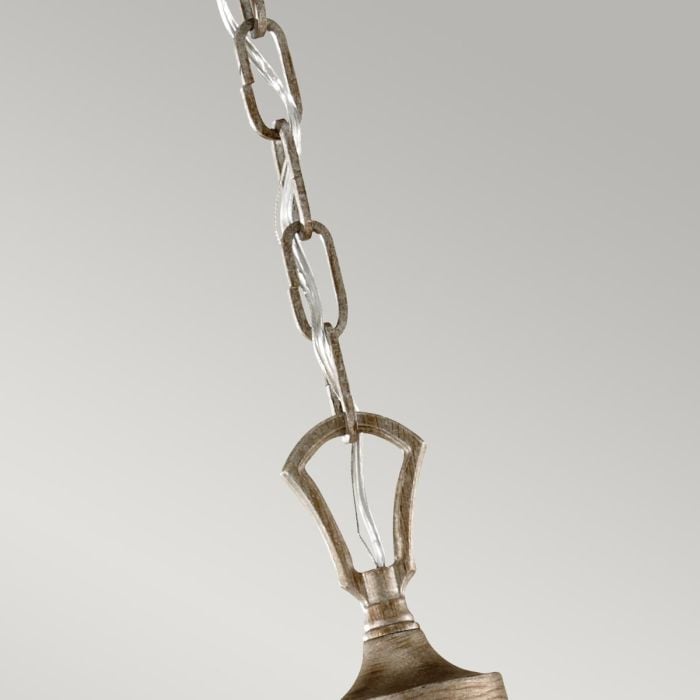 Elstead Lighting Abbey 5 Light Chandelier - Silver Sand