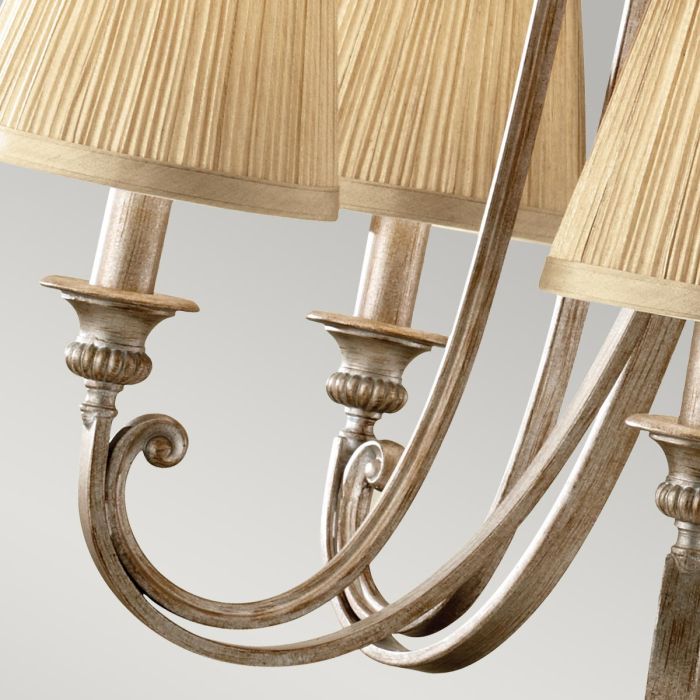 Elstead Lighting Abbey 5 Light Chandelier - Silver Sand