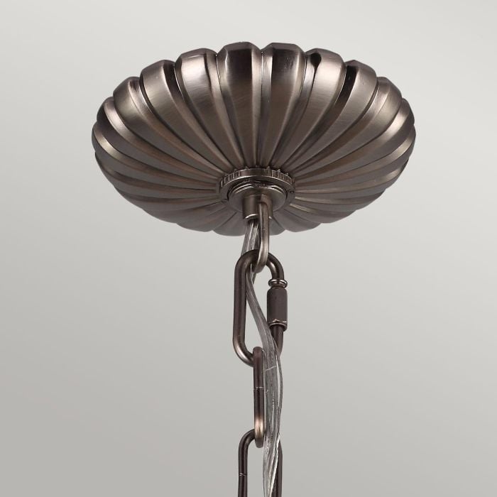Elstead Lighting Adams 4 Light Pendant Chandelier - Antique Nickel