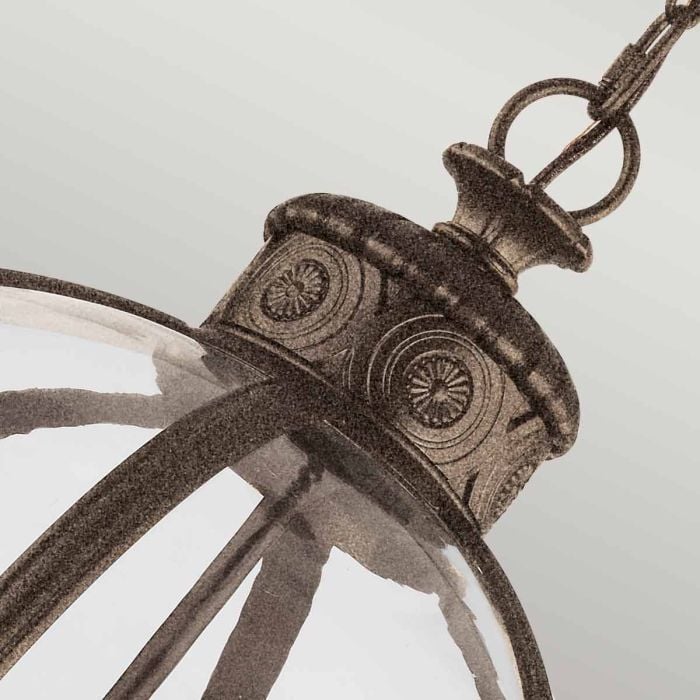 Elstead Lighting Adams 4 Light Pendant Chandelier - British Bronze