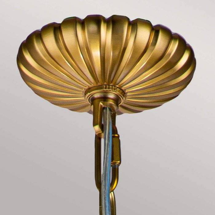 Elstead Lighting Adams 4 Light Pendant Chandelier - Burnished Brass