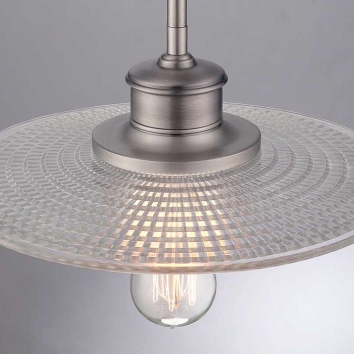 Elstead Lighting Admiral 1 Light Mini Pendant - Antique Nickel