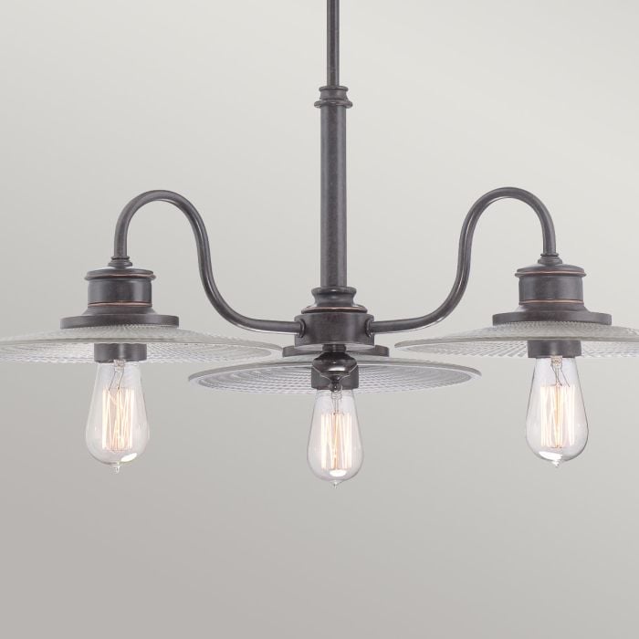 Elstead Lighting Admiral 3 Light Chandelier - Imperial Bronze