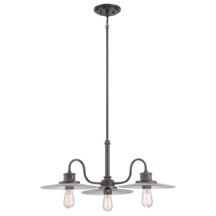elstead lighting Admiral 3 Light Chandelier - Imperial Bronze