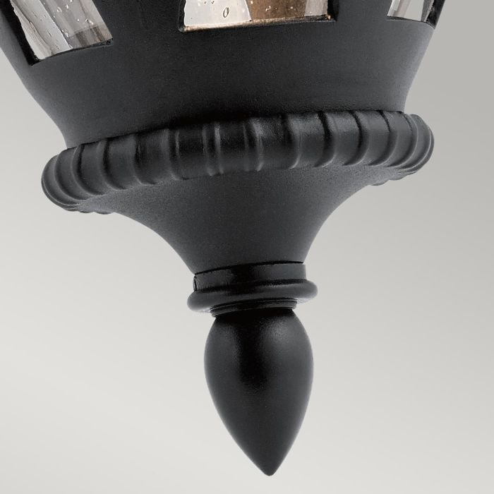Elstead Lighting Admirals Cove 1 Light Large Wall Lantern - Textured Black