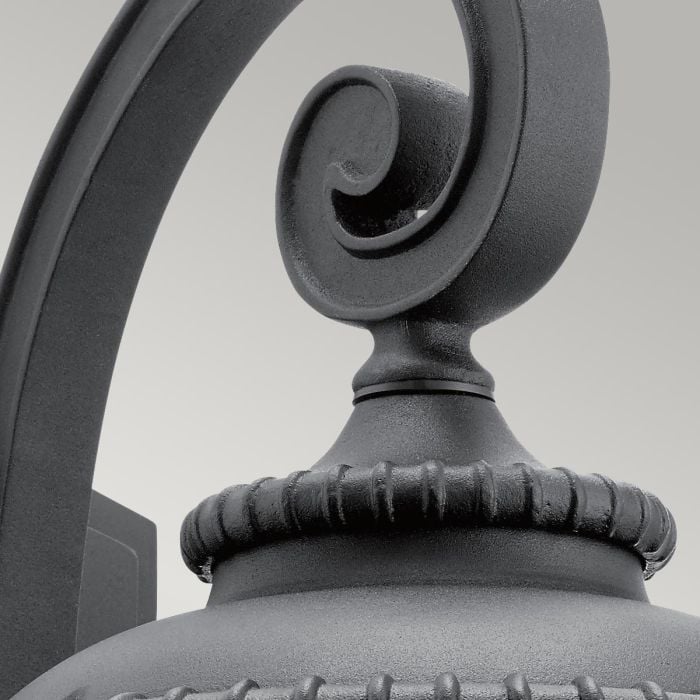 Elstead Lighting Admirals Cove 1 Light Medium Wall Lantern - Textured Black