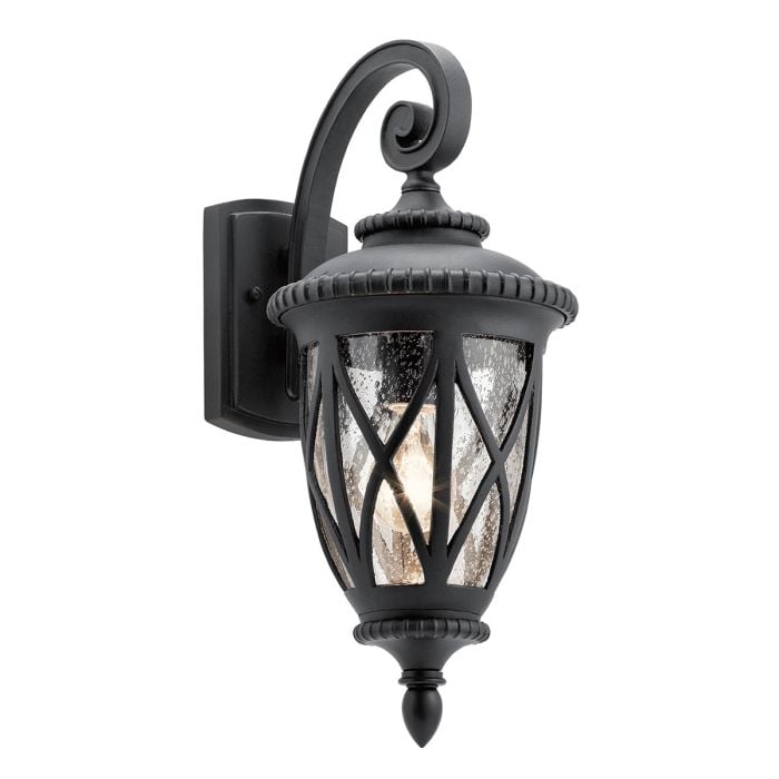 elstead lighting Admirals Cove 1 Light Medium Wall Lantern - Textured Black