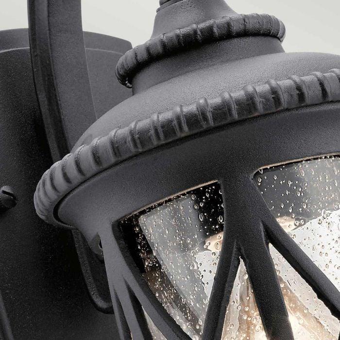 Elstead Lighting Admirals Cove 1 Light Small Wall Lantern - Textured Black