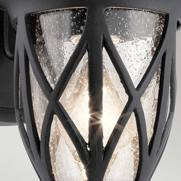 Elstead Lighting Admirals Cove 1 Light Small Wall Lantern - Textured Black