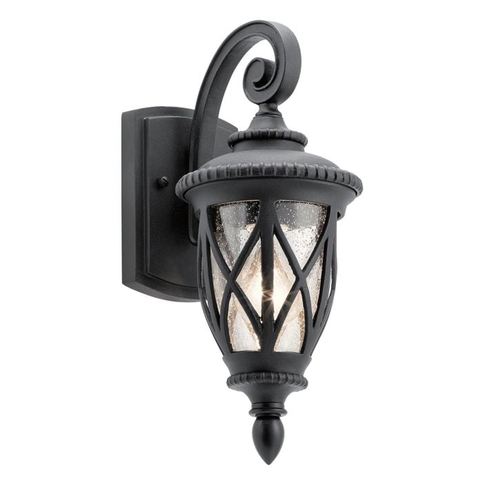 elstead lighting Admirals Cove 1 Light Small Wall Lantern - Textured Black
