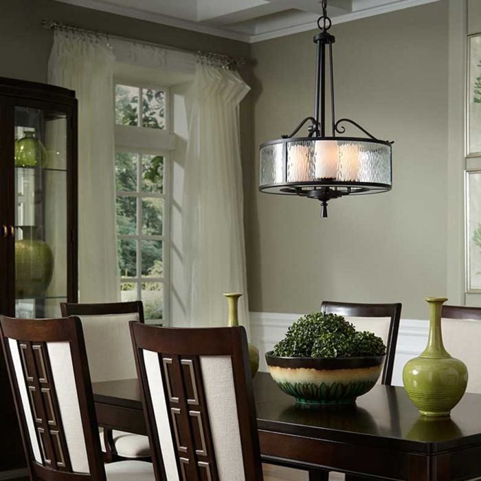 Elstead Lighting Adonis 3 Light Pendant - Dark Cherry