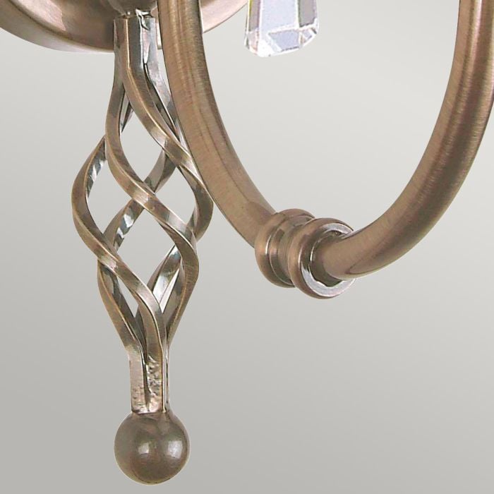 Elstead Lighting Aegean 1 Light Wall Light - Aged Brass