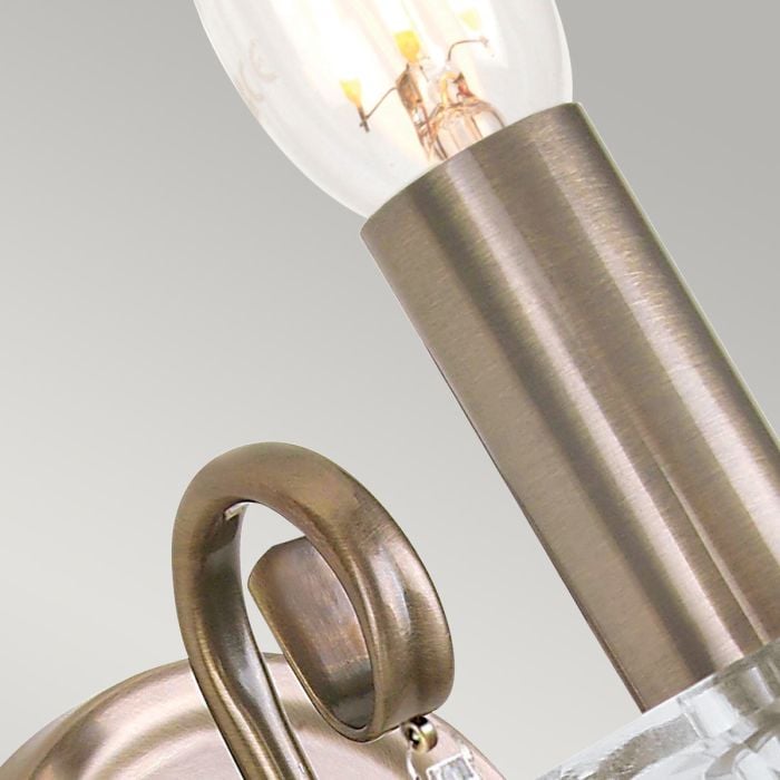 Elstead Lighting Aegean 1 Light Wall Light - Aged Brass