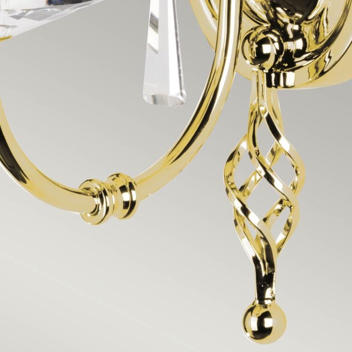 Elstead Lighting Aegean 1 Light Wall Light - Polished Brass