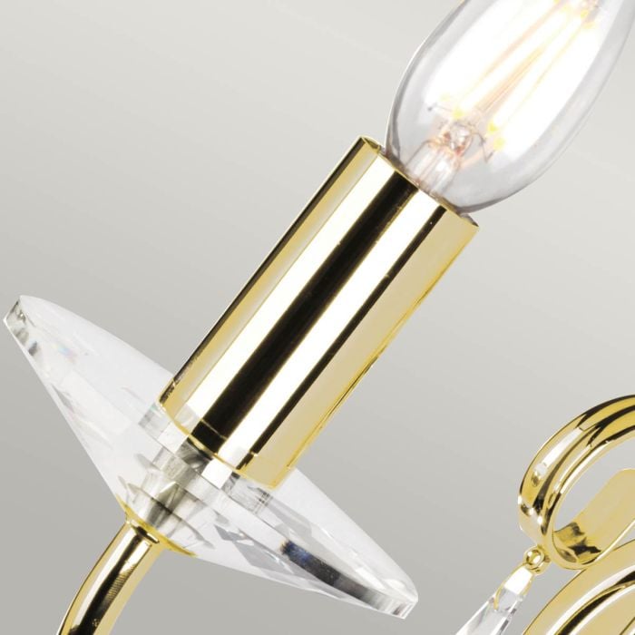 Elstead Lighting Aegean 1 Light Wall Light - Polished Brass