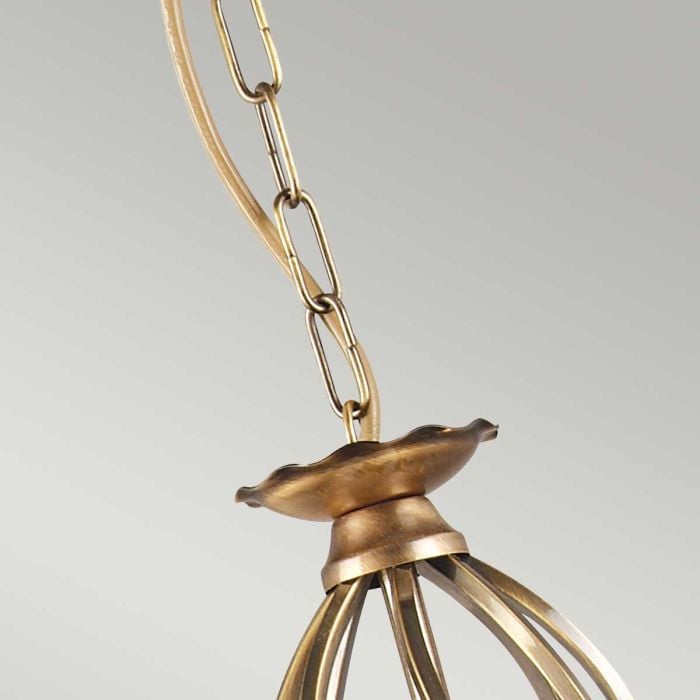 Elstead Lighting Aegean 3 Light Chandelier - Aged Brass