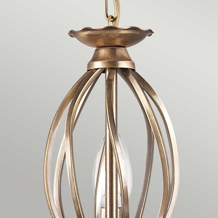 Elstead Lighting Aegean 5 Light Chandelier - Aged Brass