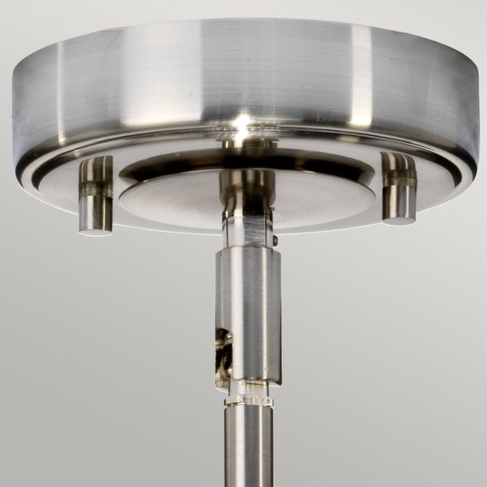Elstead Lighting Agatha 1 Light Pendant - Brushed Nickel