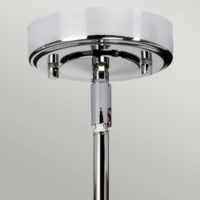 Elstead Lighting Agatha 1 Light Pendant - Polished Chrome