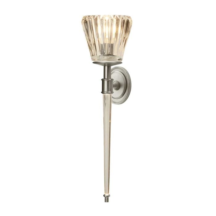 elstead lighting Agatha 2 Light Wall Light - Brushed Nickel