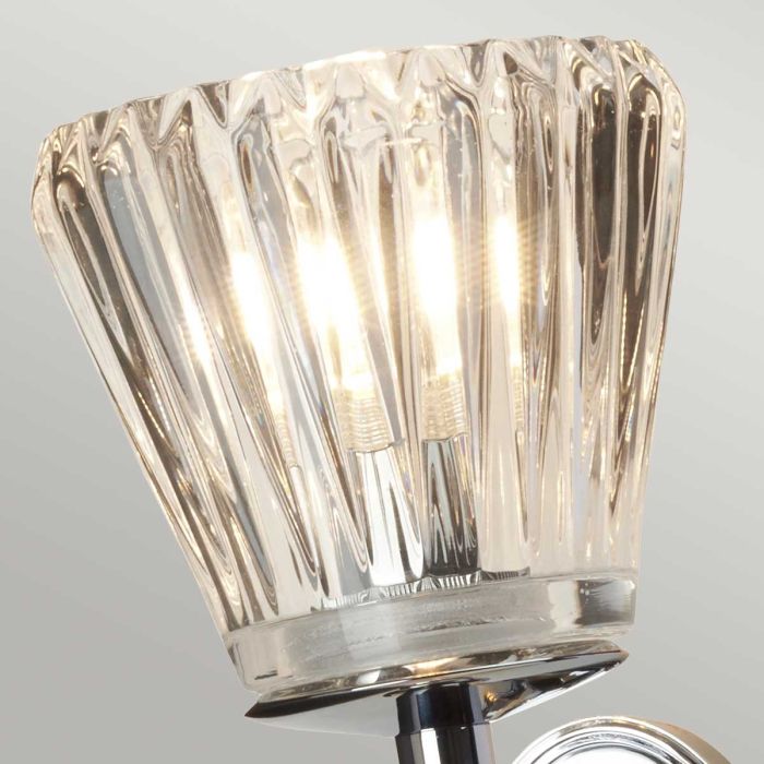 Elstead Lighting Agatha 2 Light Wall Light - Polished Chrome