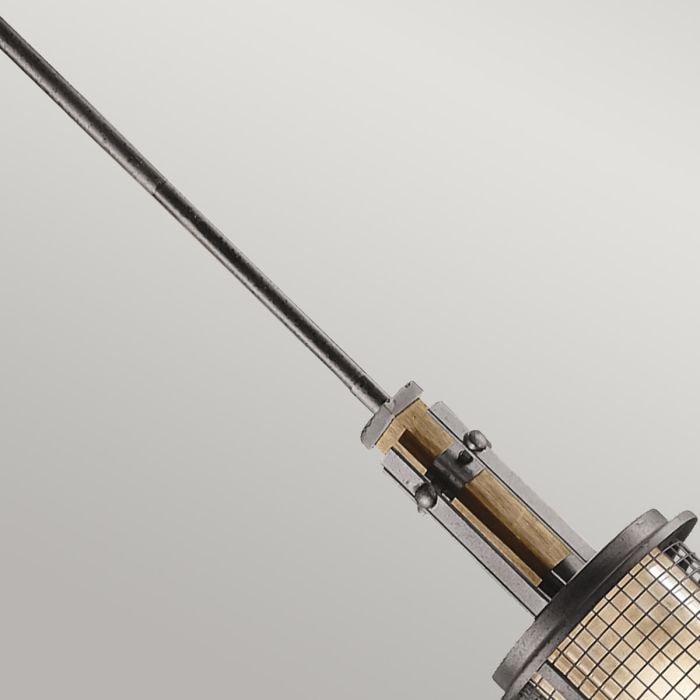 Elstead Lighting Ahrendale 1 Light Mini Pendant - Anvil Iron