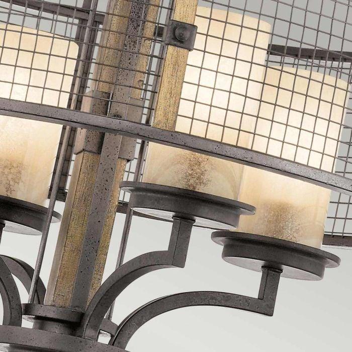 Elstead Lighting Ahrendale 4 Light Chandelier - Anvil Iron