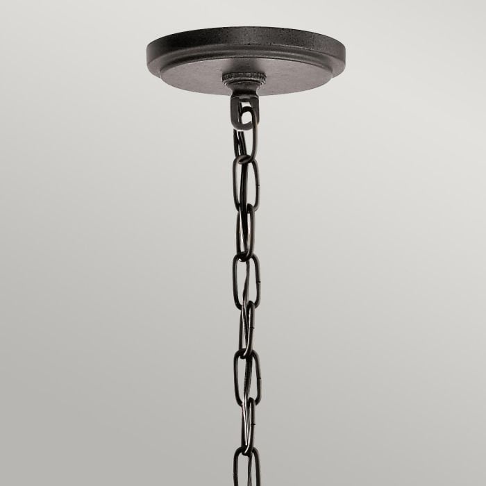 Elstead Lighting Ahrendale 4 Light Chandelier - Anvil Iron