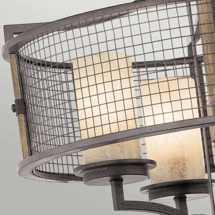 Elstead Lighting Ahrendale 4 Light Chandelier - Anvil Iron