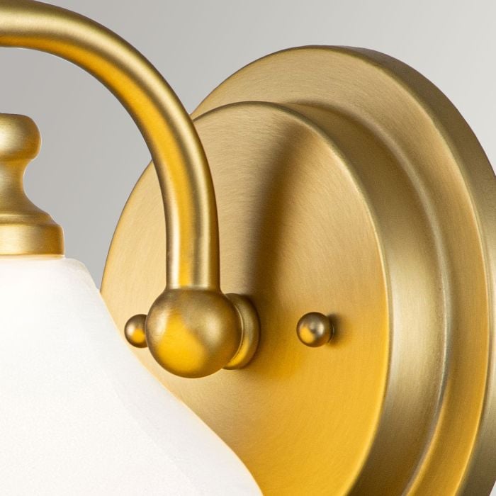 Elstead Lighting Ainsley 1 Light Wall Light - Brushed Brass