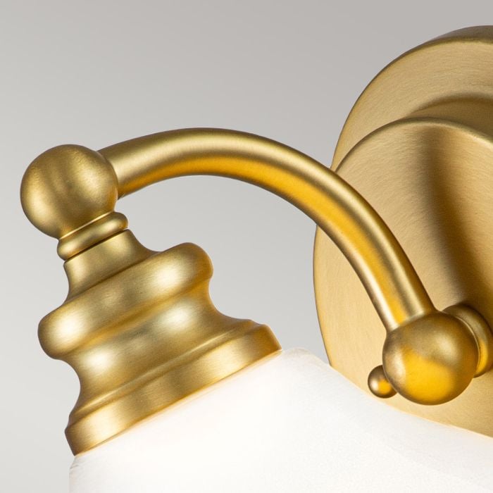 Elstead Lighting Ainsley 1 Light Wall Light - Brushed Brass