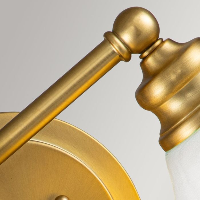 Elstead Lighting Ainsley 2 Light Wall Light - Brushed Brass