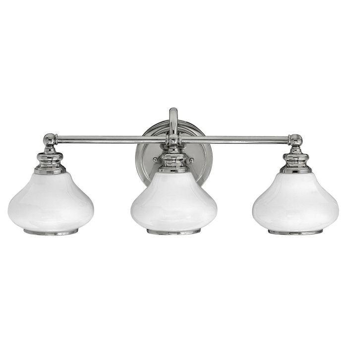 elstead lighting Ainsley 3 Light Wall Light - Polished Chrome